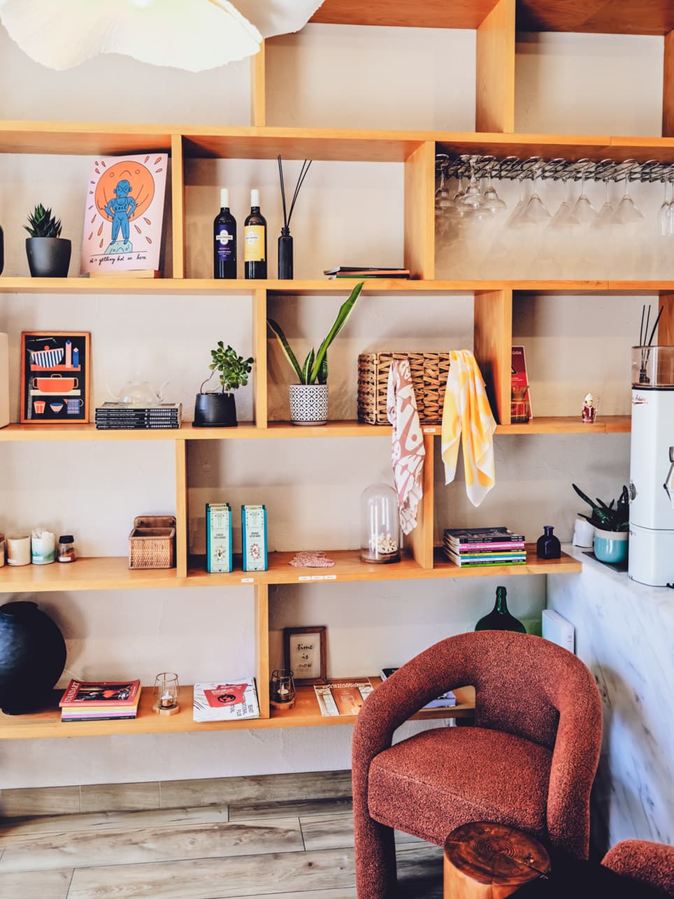 Interior of Gather Porto, a specialty coffee and all-day brunch café in Porto.